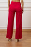 Pantalone palazzo tessuto fluido - ROSSO