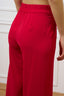 Pantalone palazzo tessuto fluido - ROSSO