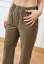 Pantalone con tasche applicate - MILITARE