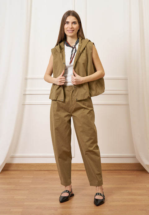 Pantalone balloon con pinces