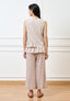 Pantalone palazzo alla caviglia - BEIGE