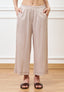 Pantalone palazzo alla caviglia - BEIGE