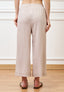 Pantalone palazzo alla caviglia - BEIGE