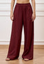 Pantalone ampio in lino e viscosa - INDIA