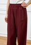 Pantalone ampio in lino e viscosa - INDIA