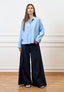 Pantalone gamba ampia - BLU