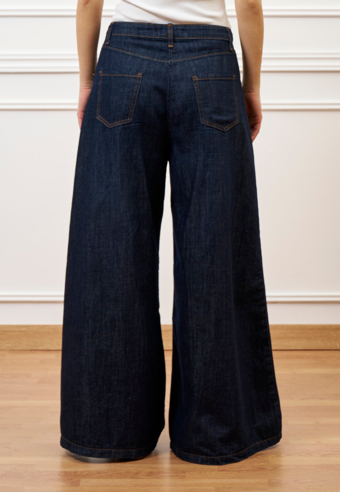 Pantalone gamba ampia - BLU