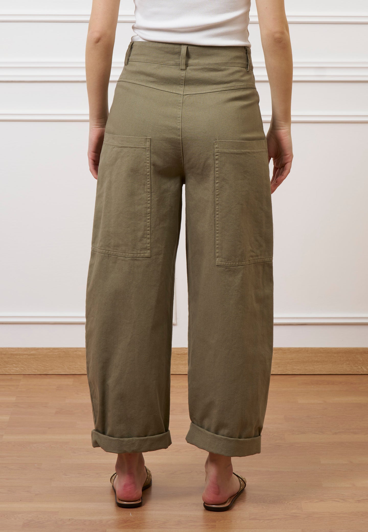 Pantalone con tasconi retro - MILITARE