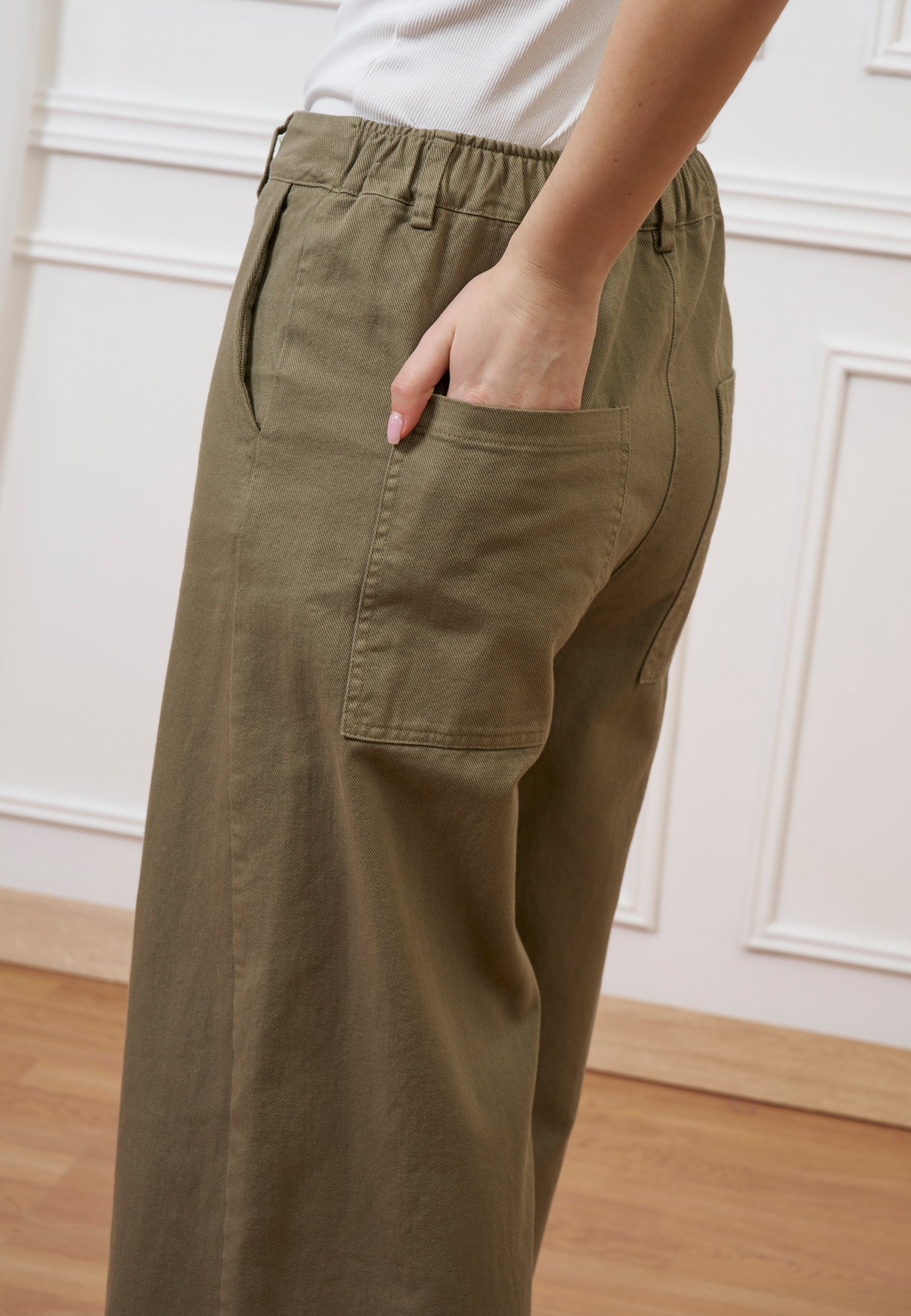 Pantalone cropped in gabardina - MILITARE