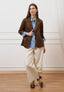Pantalone cropped in gabardina - AVORIO