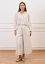 Pantalone gonna in mussola - AVORIO