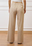 Pantalone ampio con pinces  - BEIGE