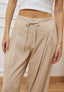 Pantalone ampio con pinces  - BEIGE