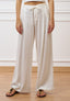 Pantalone ampio con pinces  - AVORIO