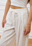 Pantalone ampio con pinces  - AVORIO