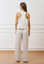Pantalone ampio con pinces  - AVORIO