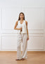 Pantalone ampio con pinces  - AVORIO