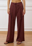 Pantalone ampio con pinces  - NOCCIOLA
