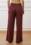 Pantalone ampio con pinces  - NOCCIOLA