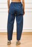 Pantalone balloon elastico retro - BLU