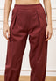 Pantalone balloon elastico retro - MARRONE
