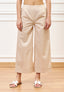 Pantalone crop con risvolto - BEIGE