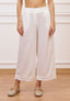 Pantalone crop effetto stropicciato - BIANCO
