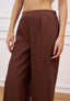 Pantalone crop effetto stropicciato - NOCCIOLA