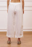 Pantalone crop effetto stropicciato - BIANCO