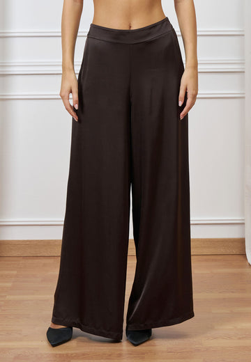 Pantalone ampio in raso