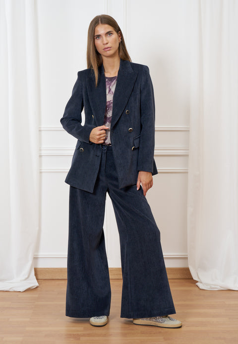 Pantalone ampio in velluto