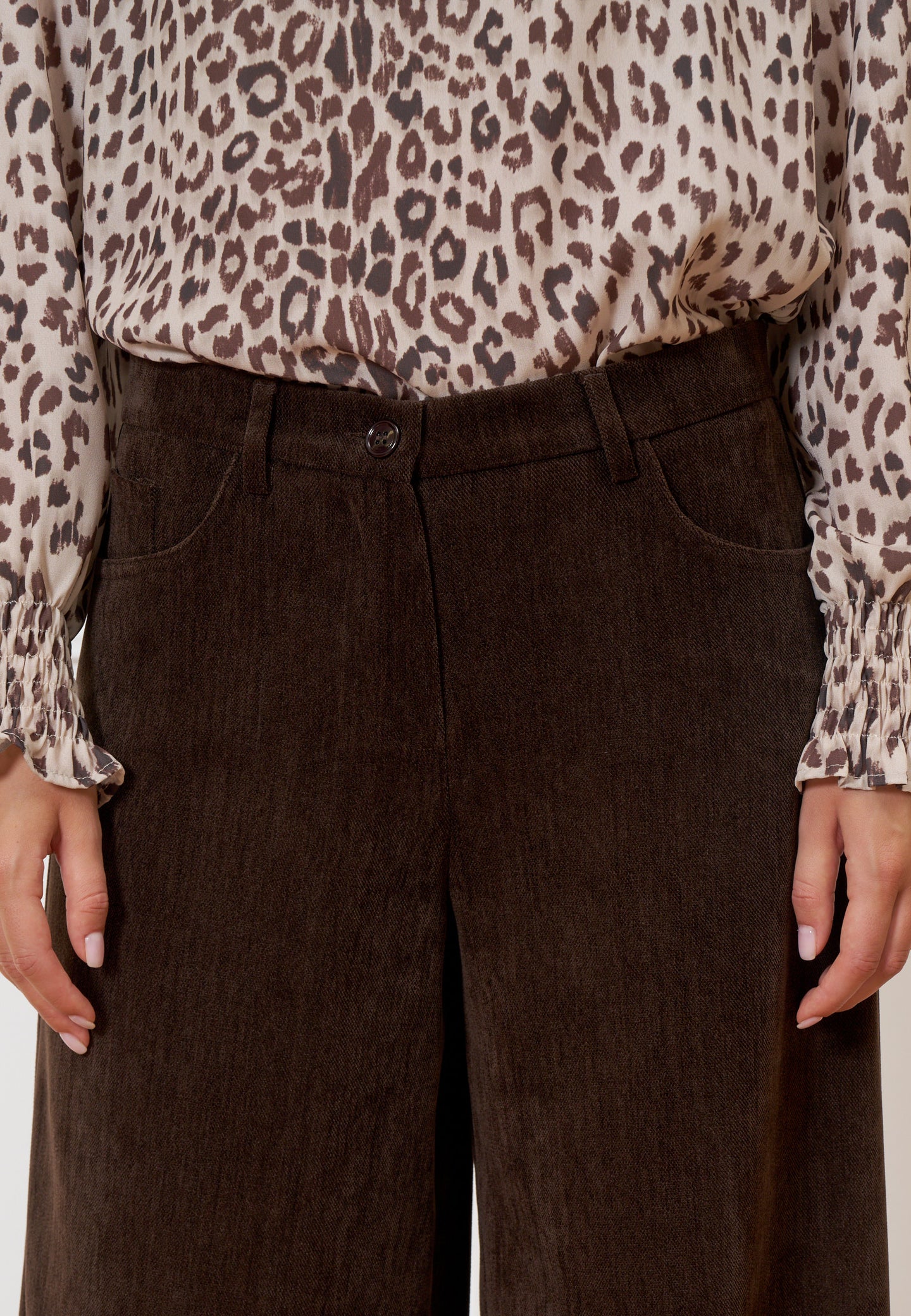 Pantalone ampio in velluto