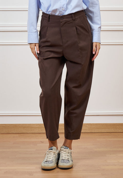 Pantalone balloon con pinces