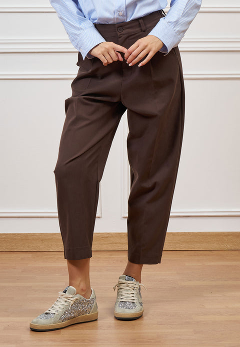 Pantalone balloon con pinces