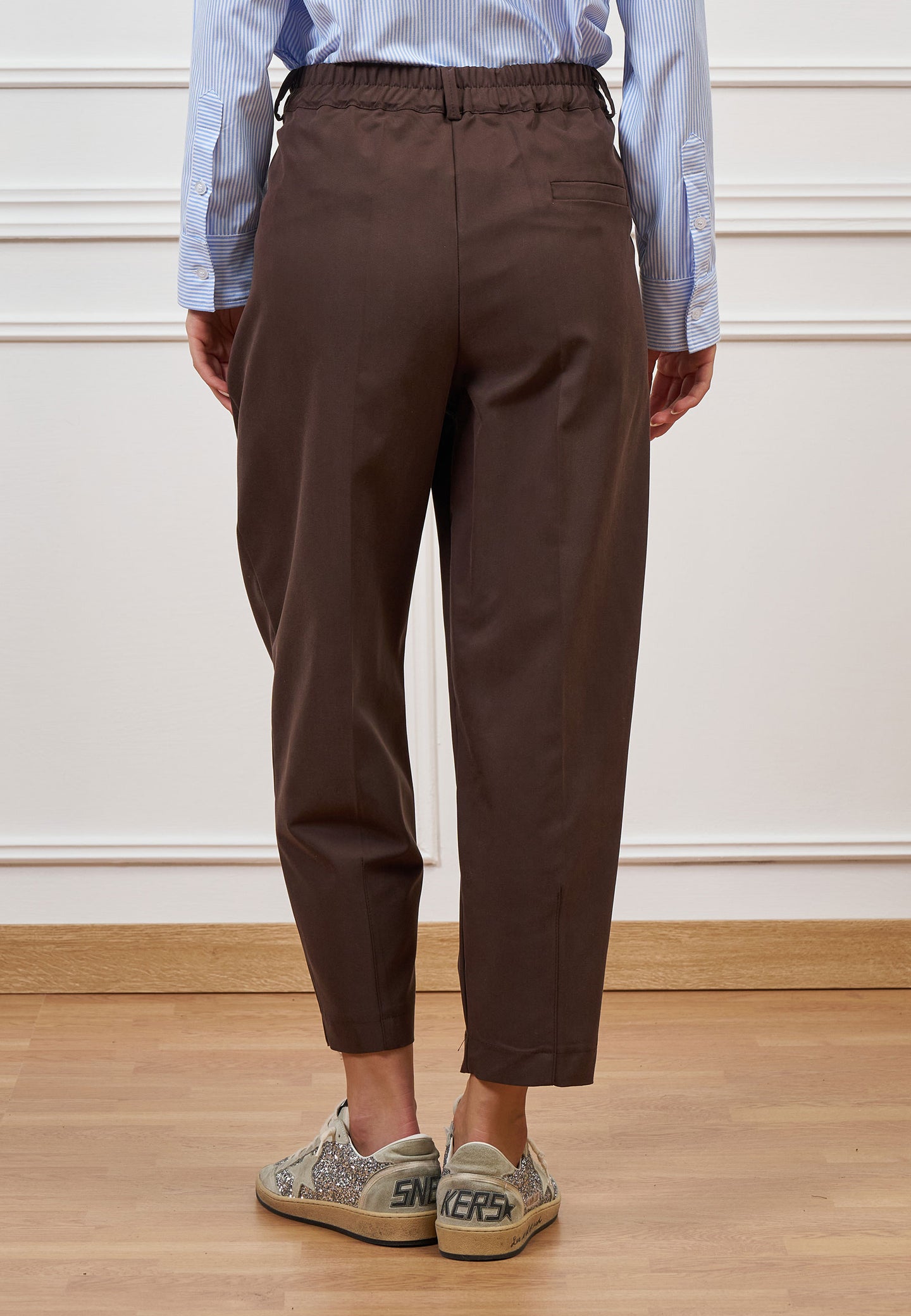 Pantalone balloon con pinces