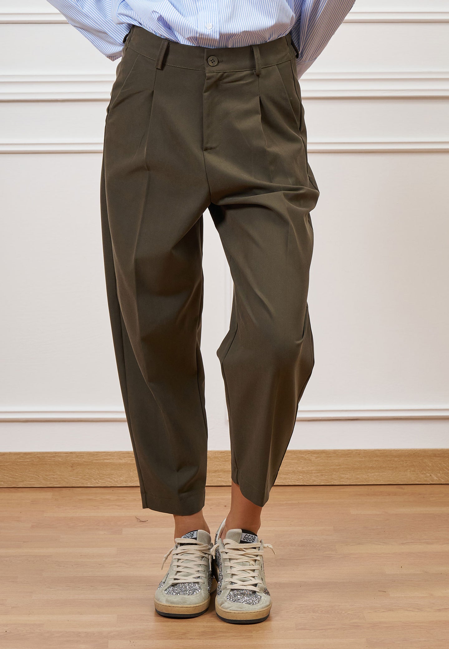 Pantalone balloon con pinces