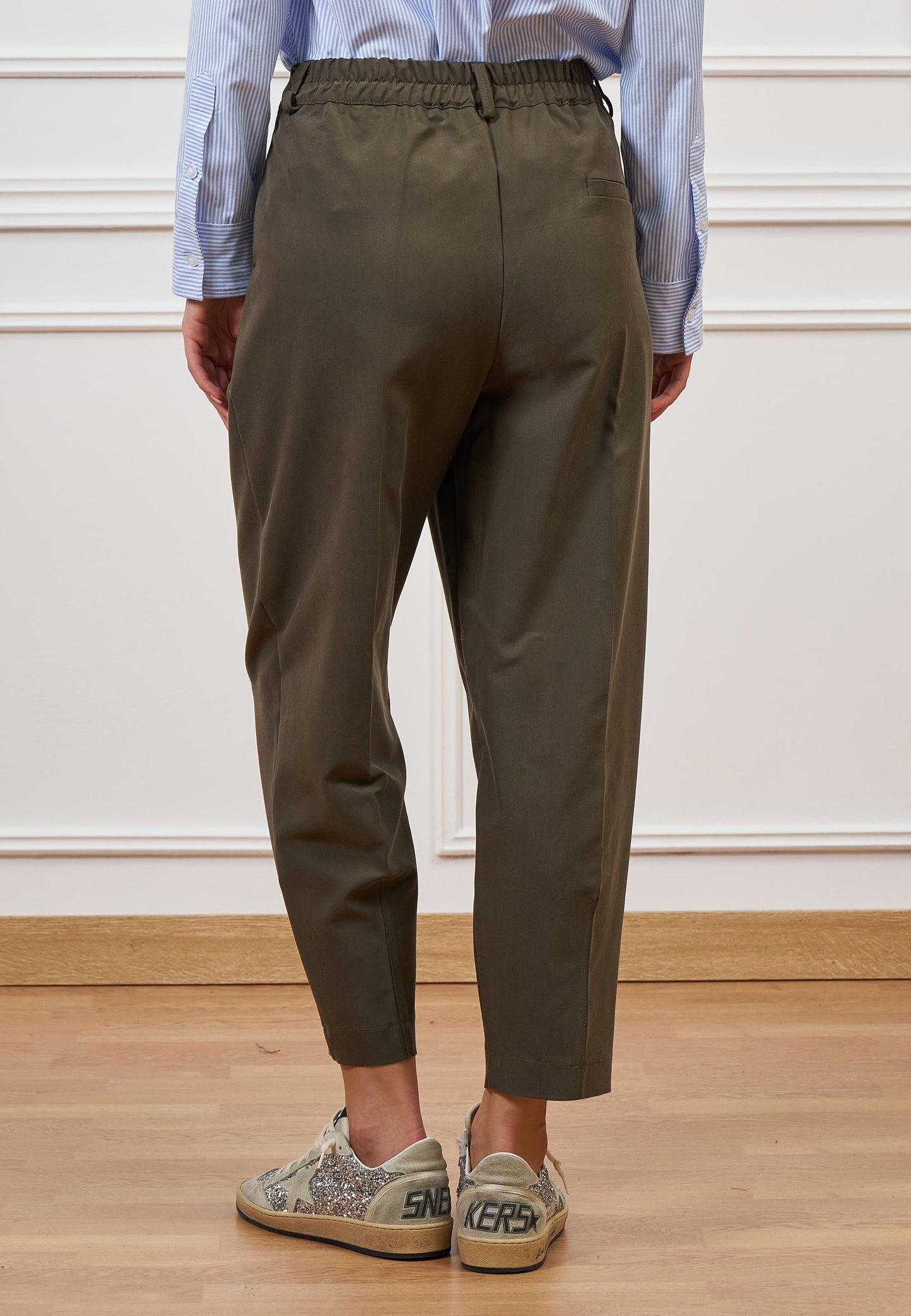 Pantalone balloon con pinces