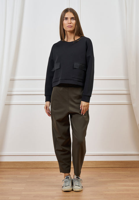 Pantalone balloon in punto roma