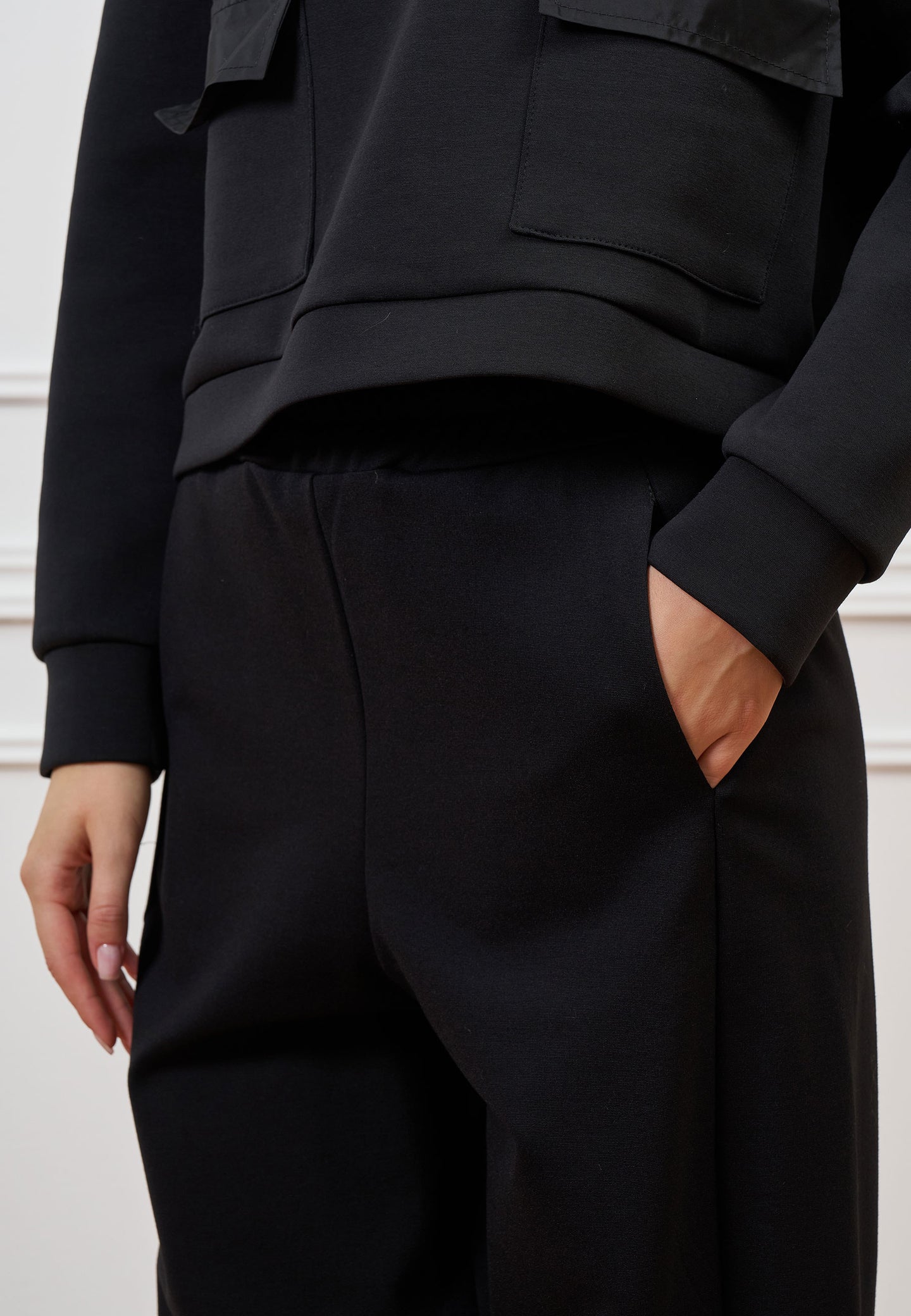 Pantalone balloon in punto roma