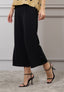 Pantalone crop con zip laterale