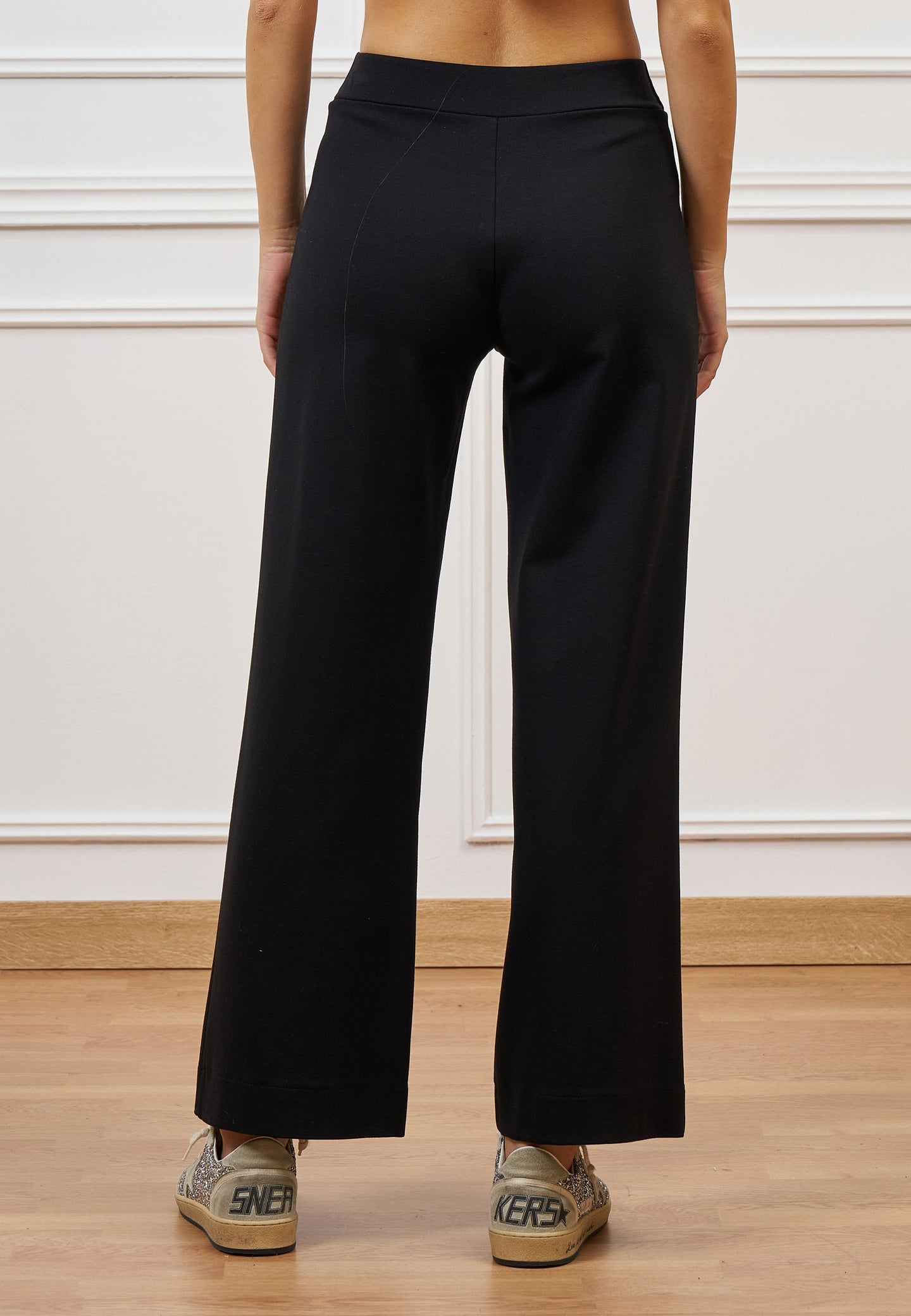 Pantalone cropped in punto roma