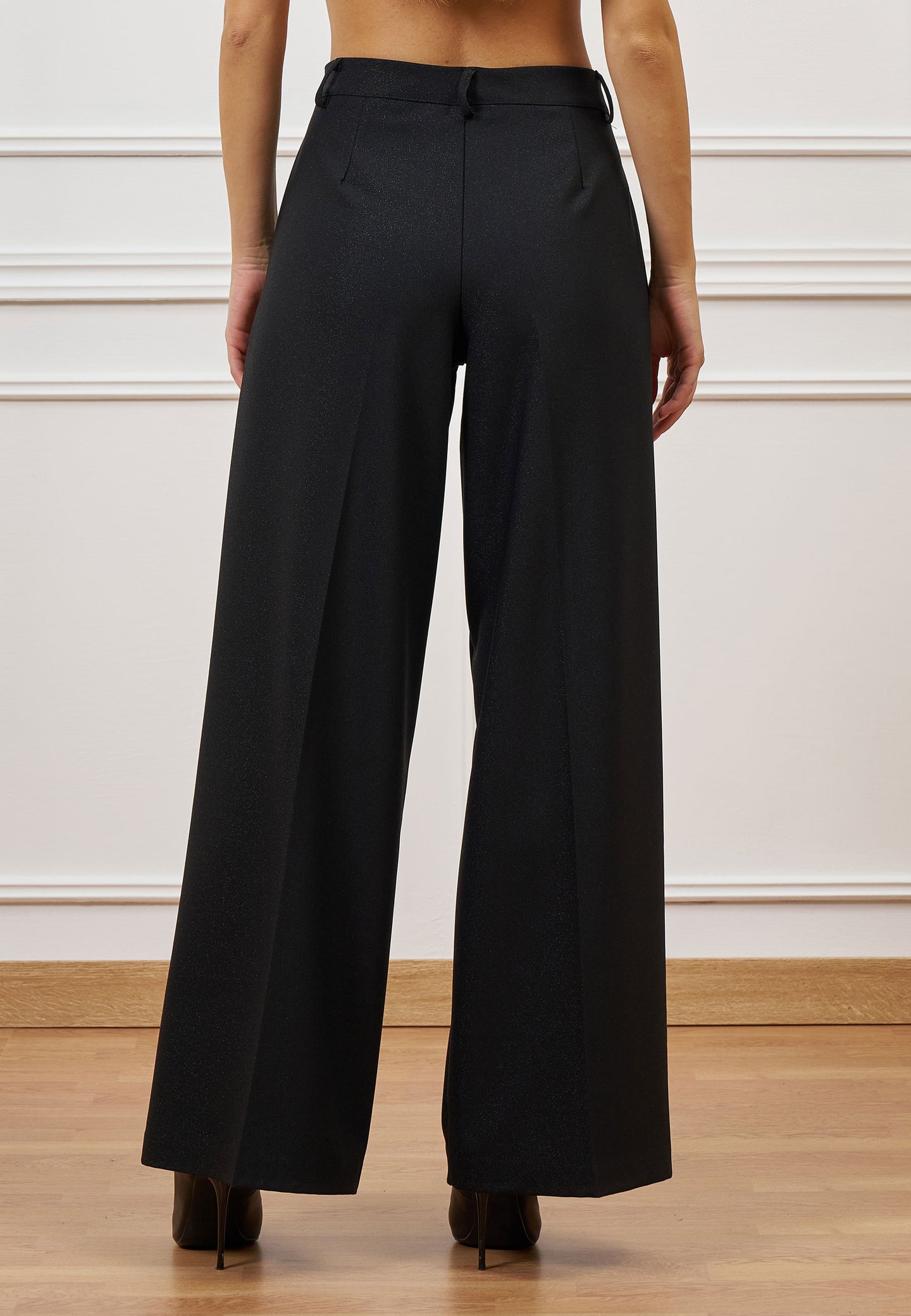 Pantalone dritto con lurex