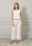 Pantalone dritto in lino
