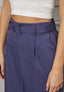 Pantalone gessato con cintura