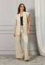 Pantalone gessato coulisse vita