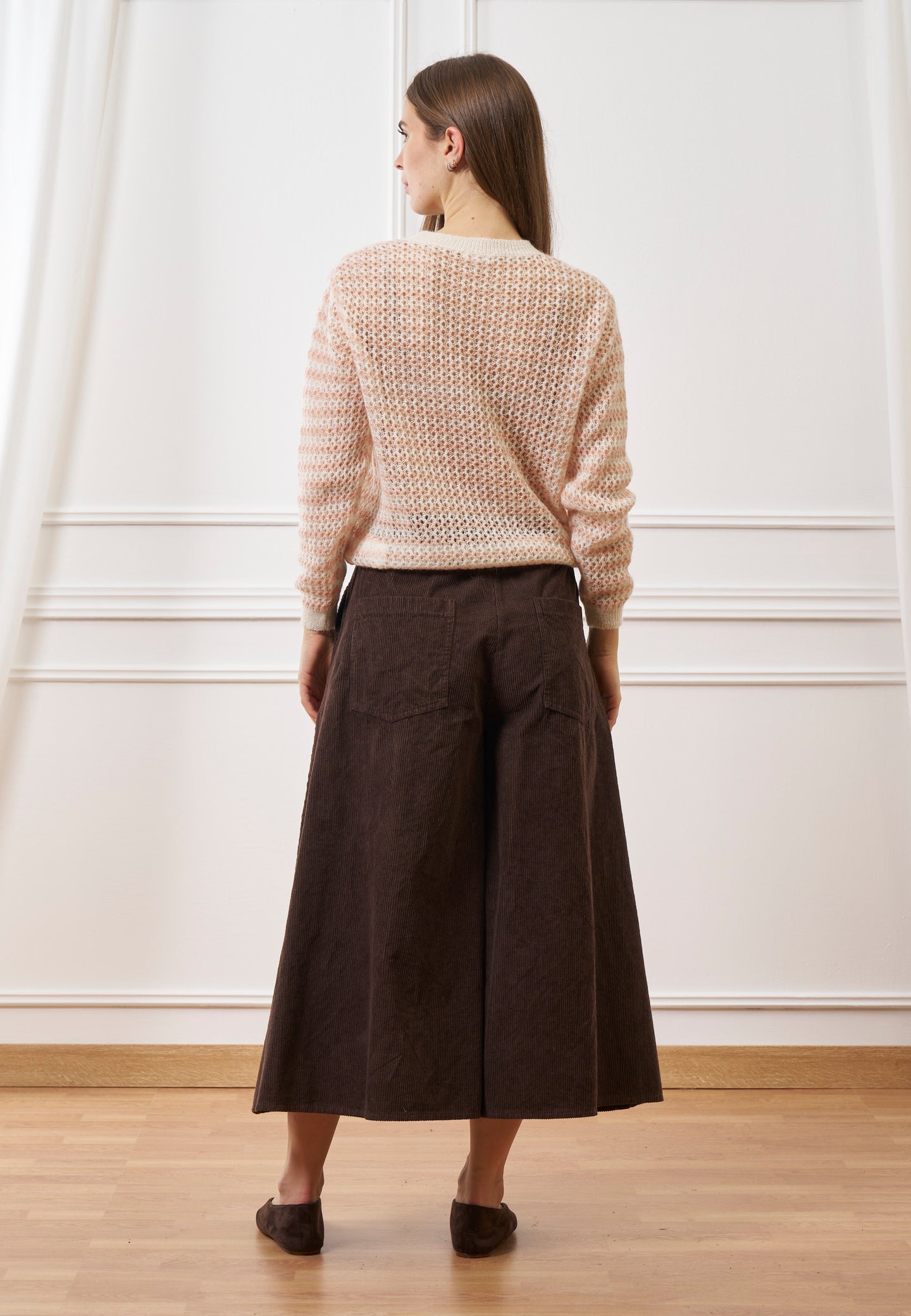 Pantalone gonna in velluto a coste