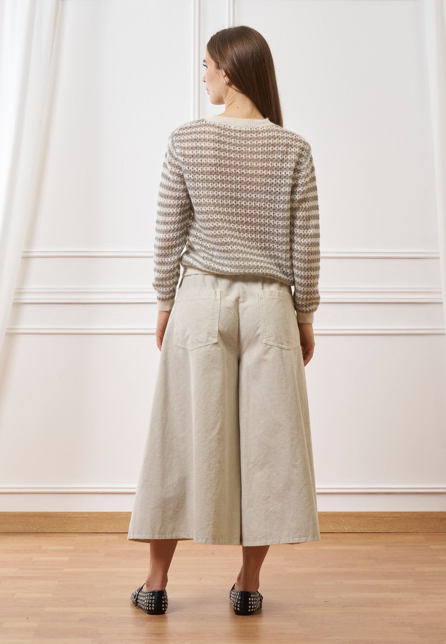 Pantalone gonna in velluto a coste