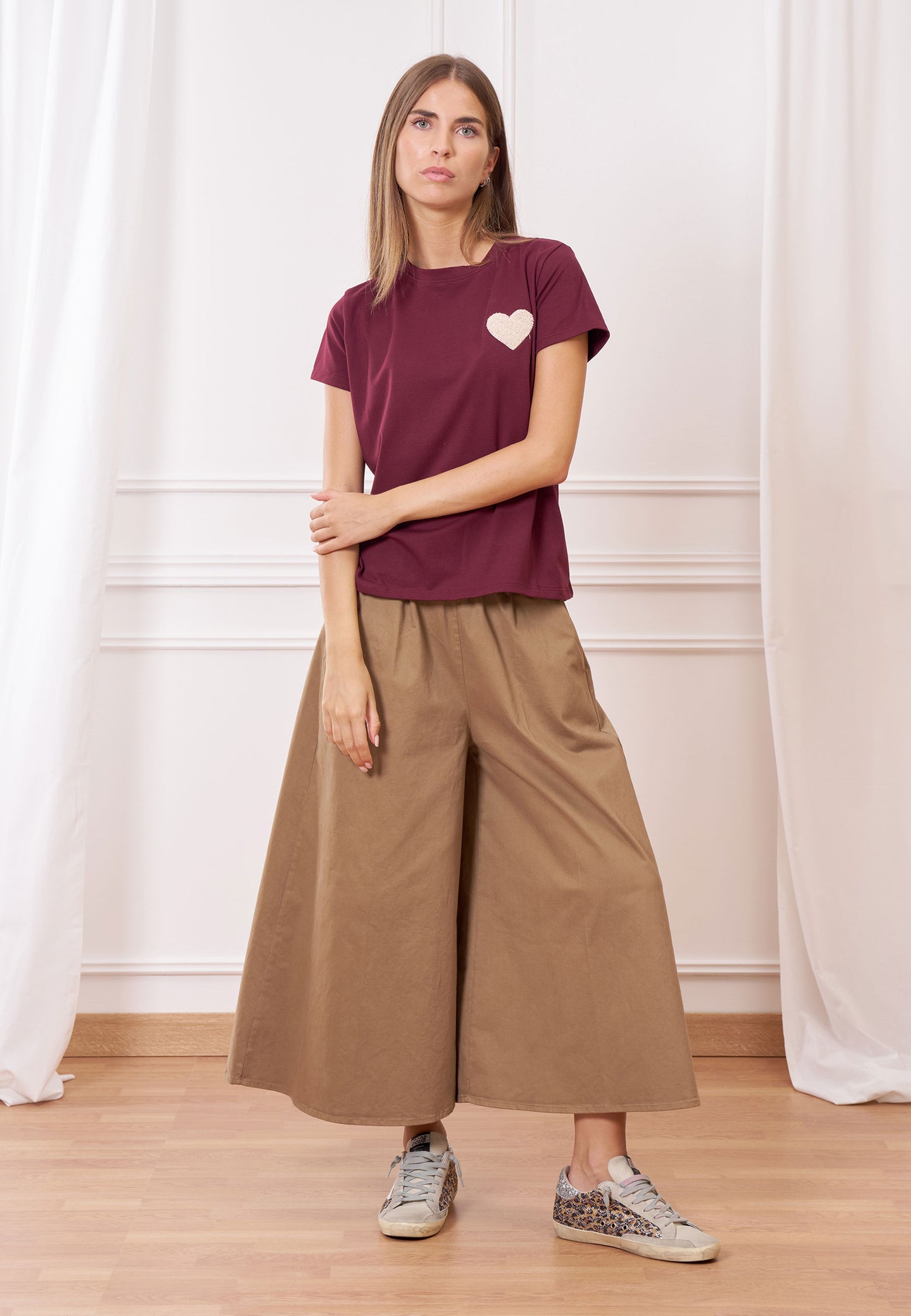 Pantalone gonna vita alta