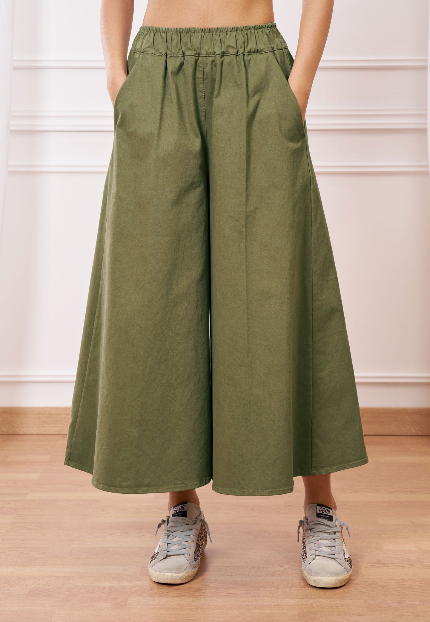 Pantalone gonna vita alta