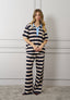 Pantalone jersey a righe